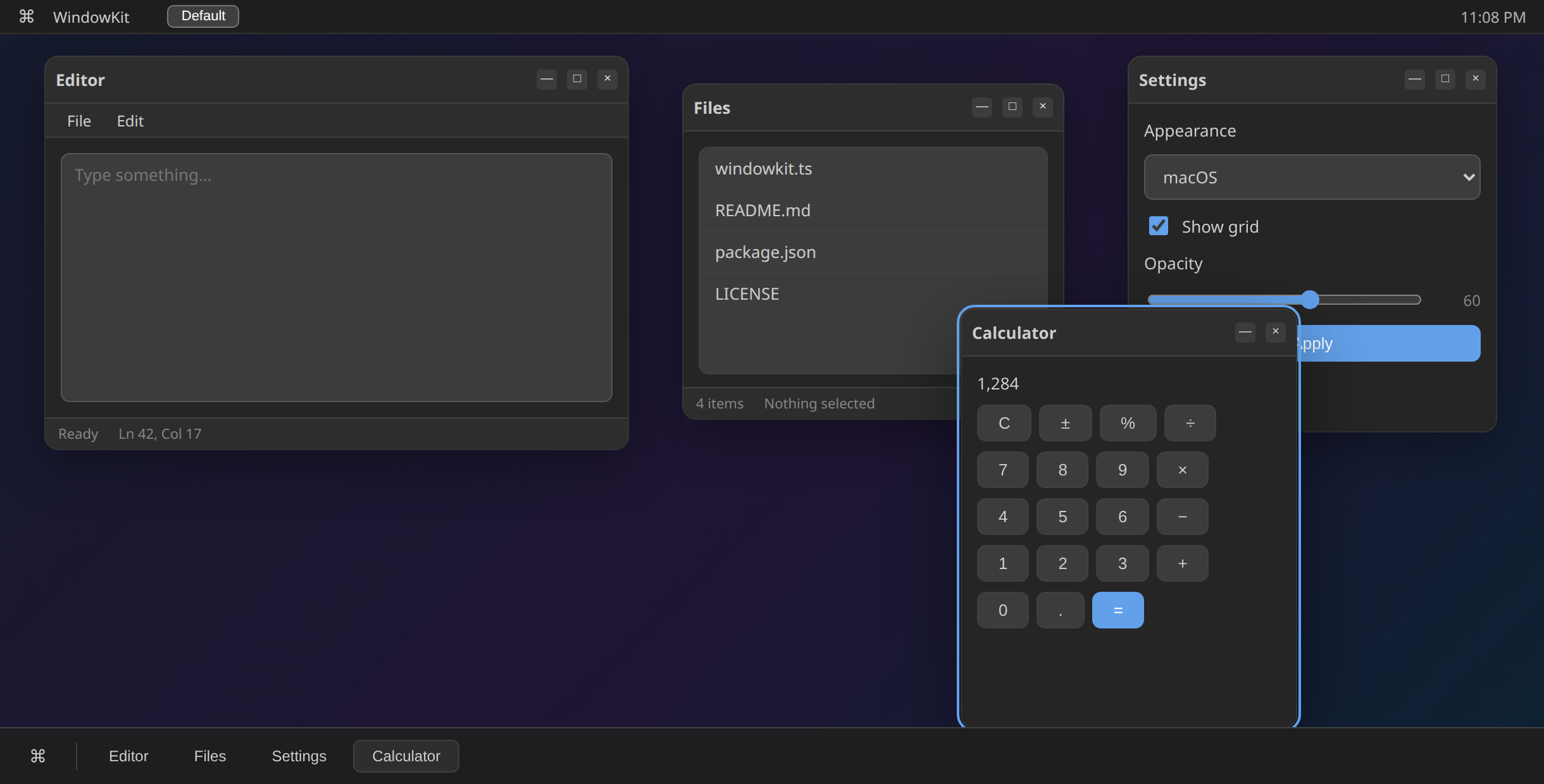 Linux dark theme